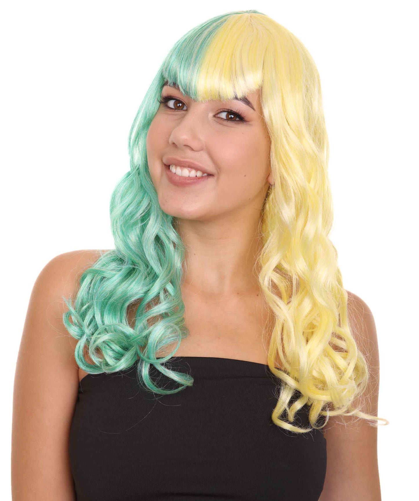 Wigs2youハロウィンパーティープレミアムレディースH-1933 着けやすい 非常に快適 ジョーカーガールウィッグ