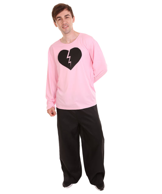 大人向け男性用 JCO-170_4 マイハートイズブロークン ロングスリーブ ライトピンク ハロウィン コスチューム コレクション