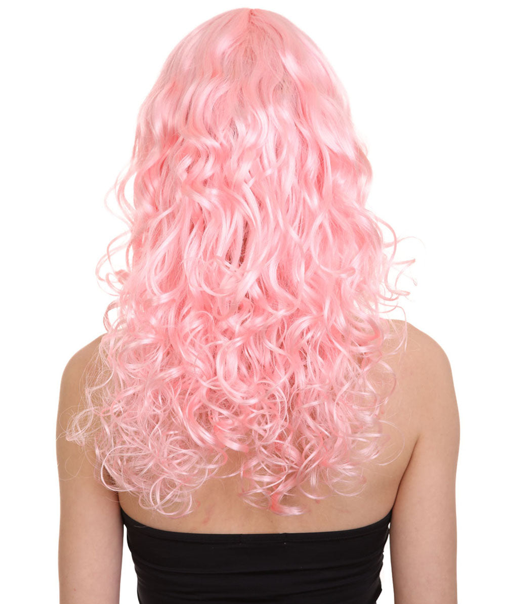 Wigs2you ハロウィンパーティープレミアム レディース H-1010 着用しやすい ベラウィッグ ソフトピンクカラー