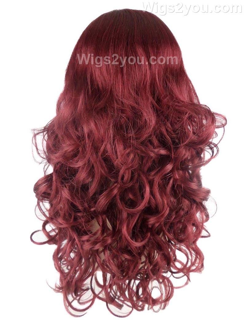 Wigs2you ハロウィンパーティープレミアム H-811 バットマン 女性ジョーカーウィッグ バーガンディカラー