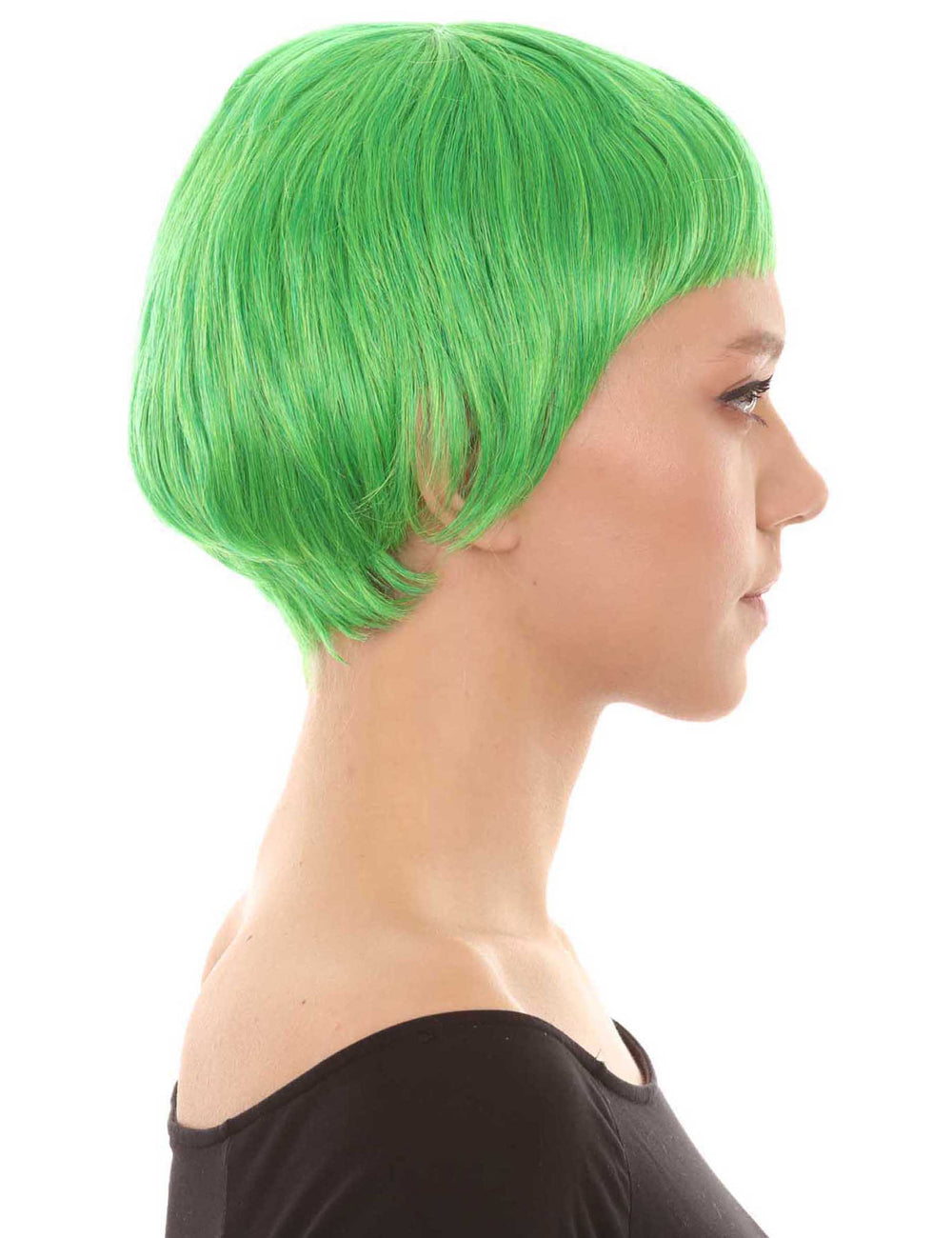 Wigs2you ハロウィンパーティープレミアム レディース H-591 コウノトリウィッグ ネオングリーン