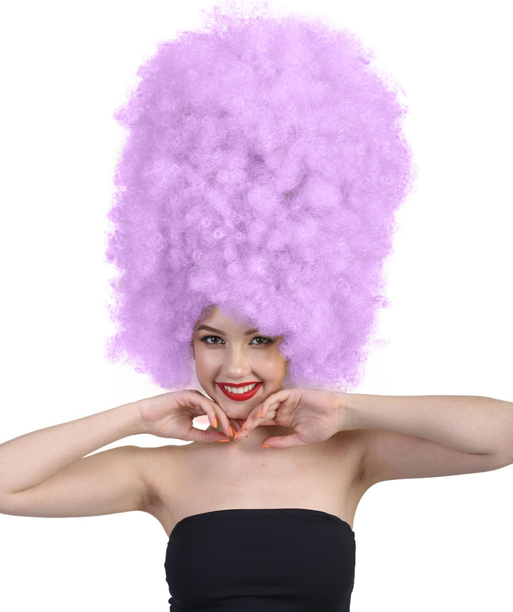 Wigs2youハロウィンパーティープレミアムレディースH-2007 着けやすい 非常に快適 スーパーサイズジャンボライトパープルアフロウィッグ