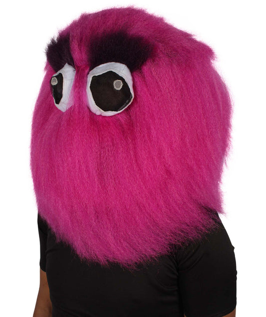 ユニセックス H-6196 パープルモンスターマスク ハロウィンやコスプレに最適 難燃性合成繊維