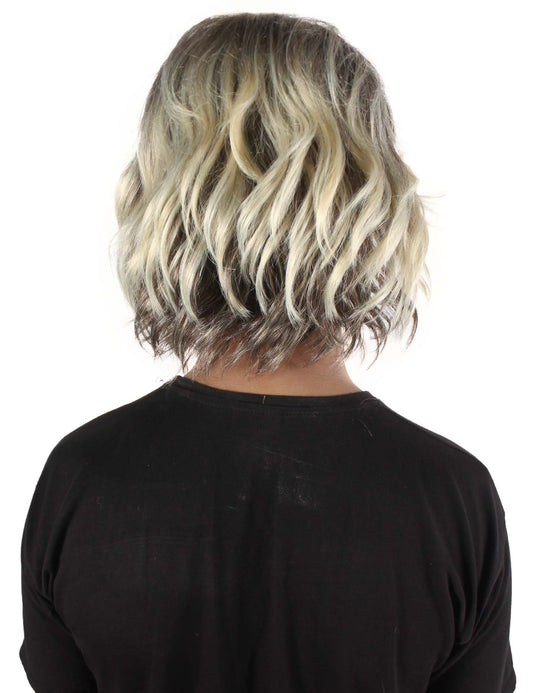 ハロウィンパーティー プレミアム 大人用 男性の「The Kid Laroi」セレブの軽い茶色のウィッグ H-5694