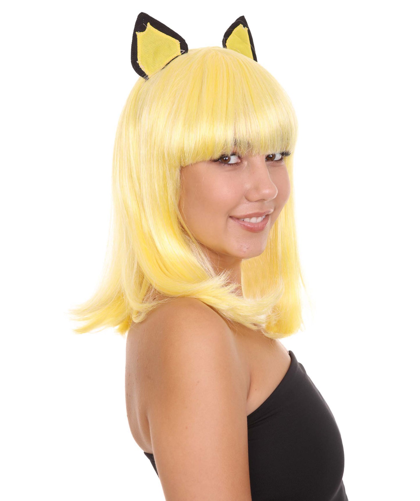 Wigs2youハロウィンパーティープレミアムレディースH-1934 着けやすい 非常に快適 コスプレウィッグ ポケモンピチュー