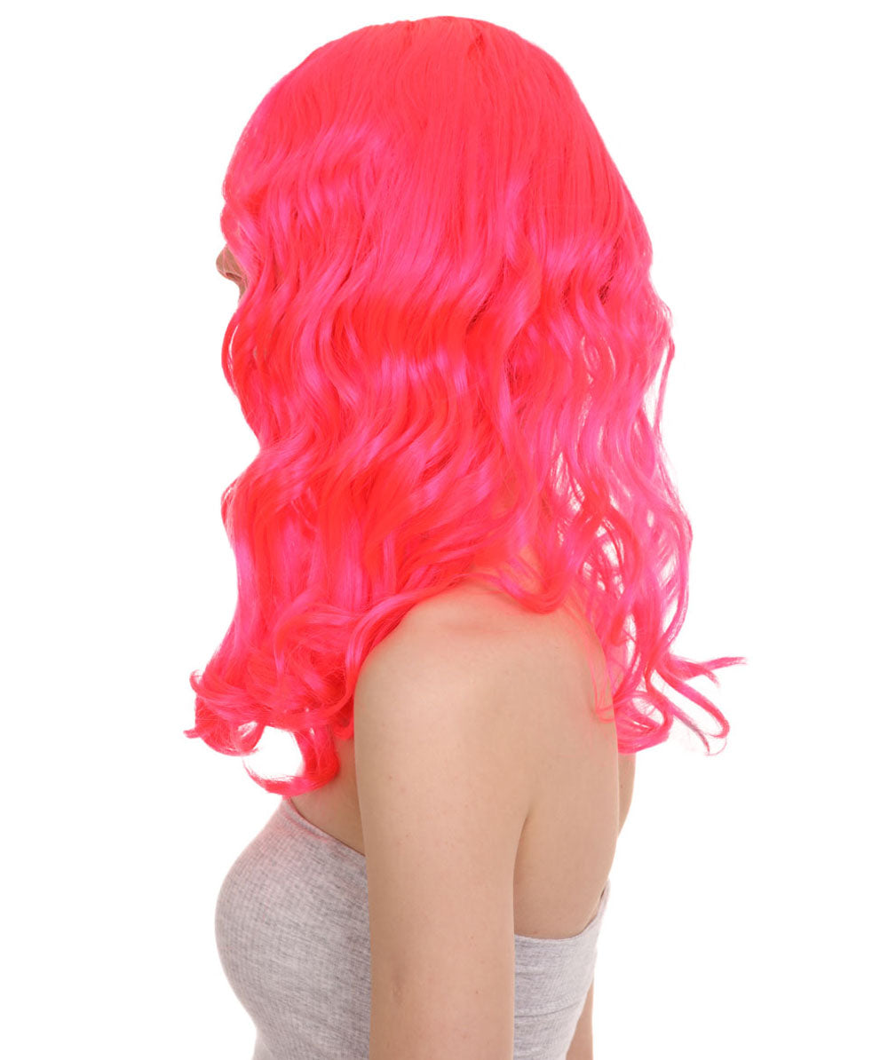 Wigs2you ハロウィンパーティー プレミアム レディース H-1115 とても快適なアリスウィッグ 鏡の国のアリス ネオンピンク