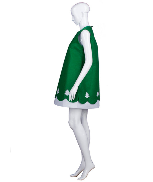 大人女性用!ツリー柄ミニワンピース!クリスマスにおすすめ。JCX-031