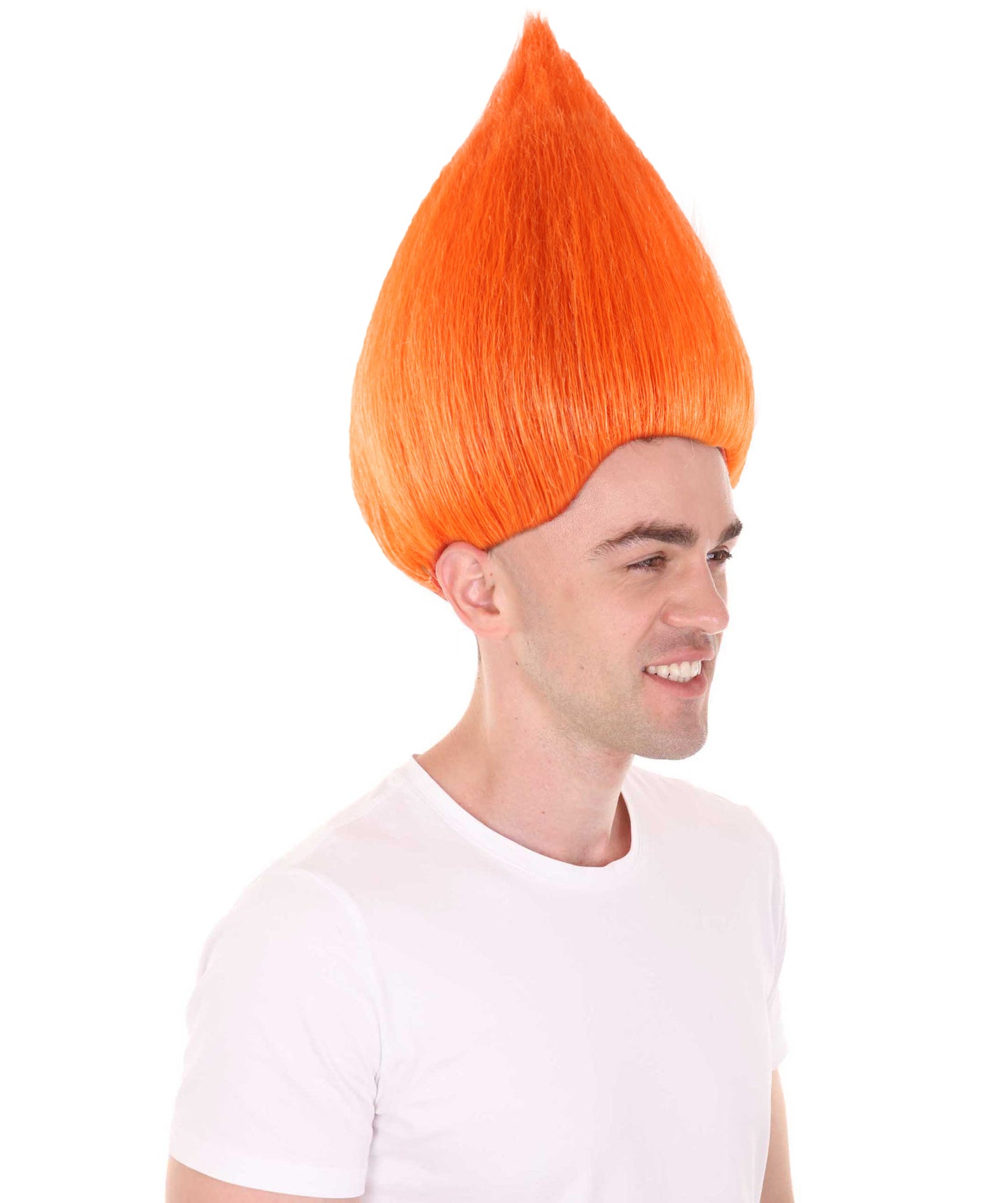 Wigs2you ハロウィンパーティープレミアム メンズ H-636 トロールズウィッグ オレンジ色