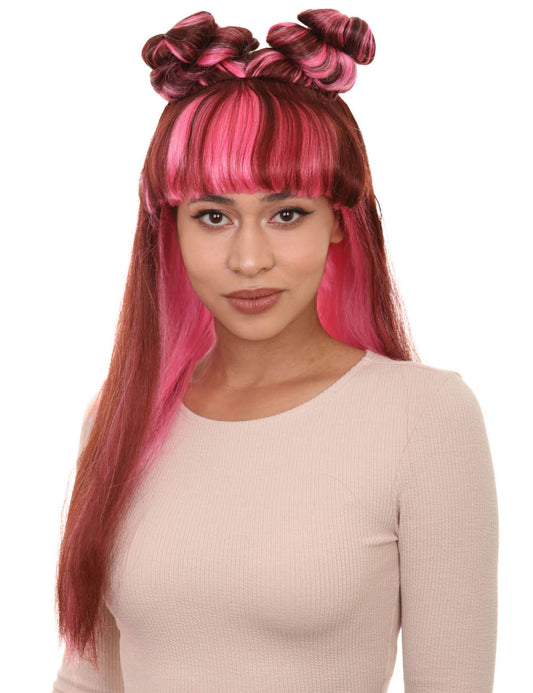 アジアのプリンセスウィッグコレクション パーティーイベント対応コスプレハロウィンウィッグ プレミアム通気性キャップレスキャップ H-279