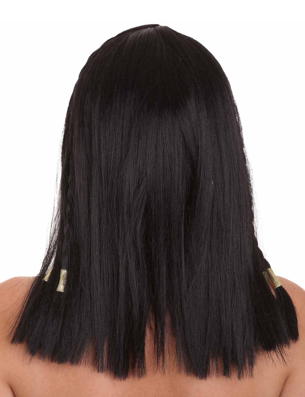 Wigs2you ハロウィンパーティープレミアム H-1453 簡単装着 快適フィット 女王クレオパトラ ブラックカラーウィッグ