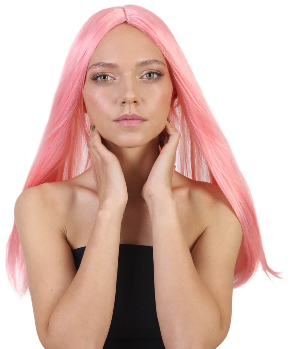 Wigs2you ハロウィンパーティープレミアム H-879 悪の花嫁 II 女性用ウィッグ ピーチ色