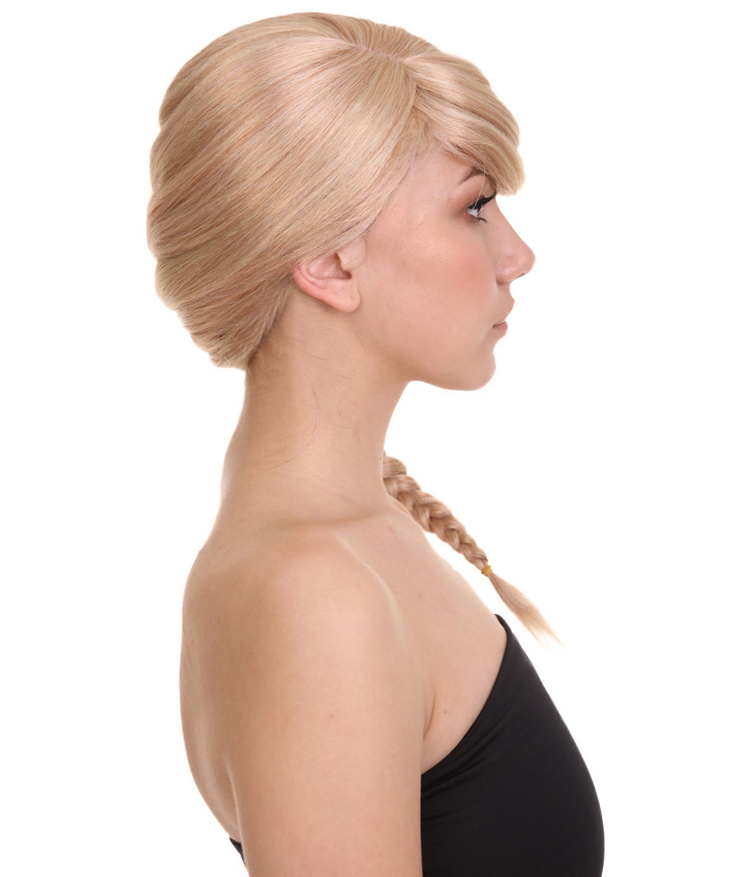 Wigs2you ハロウィン パーティー プレミアム レディース H-1179 快適なフィット感のゴールデン ブロンド編み込みウィッグ