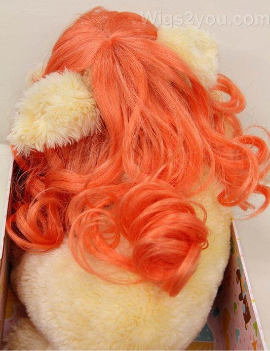 ペットウィッグ P-028 ピーチ カラースプラッシュ 大胆なメイクオーバーのための鮮やかなペットウィッグ