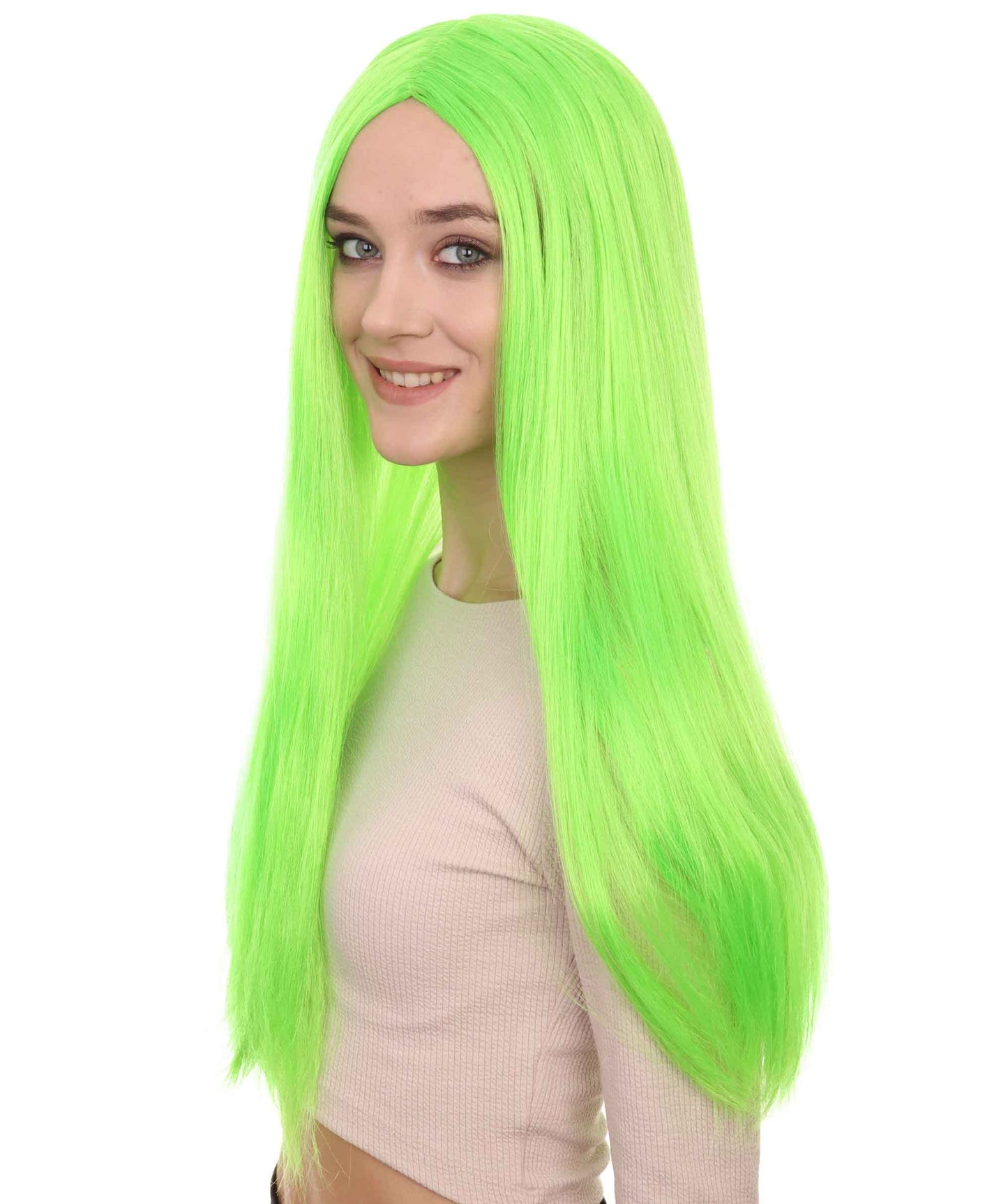 Wigs2you ハロウィンパーティープレミアム H-855 悪の花嫁 II 女性ウィッグ Lt グリーンカラー
