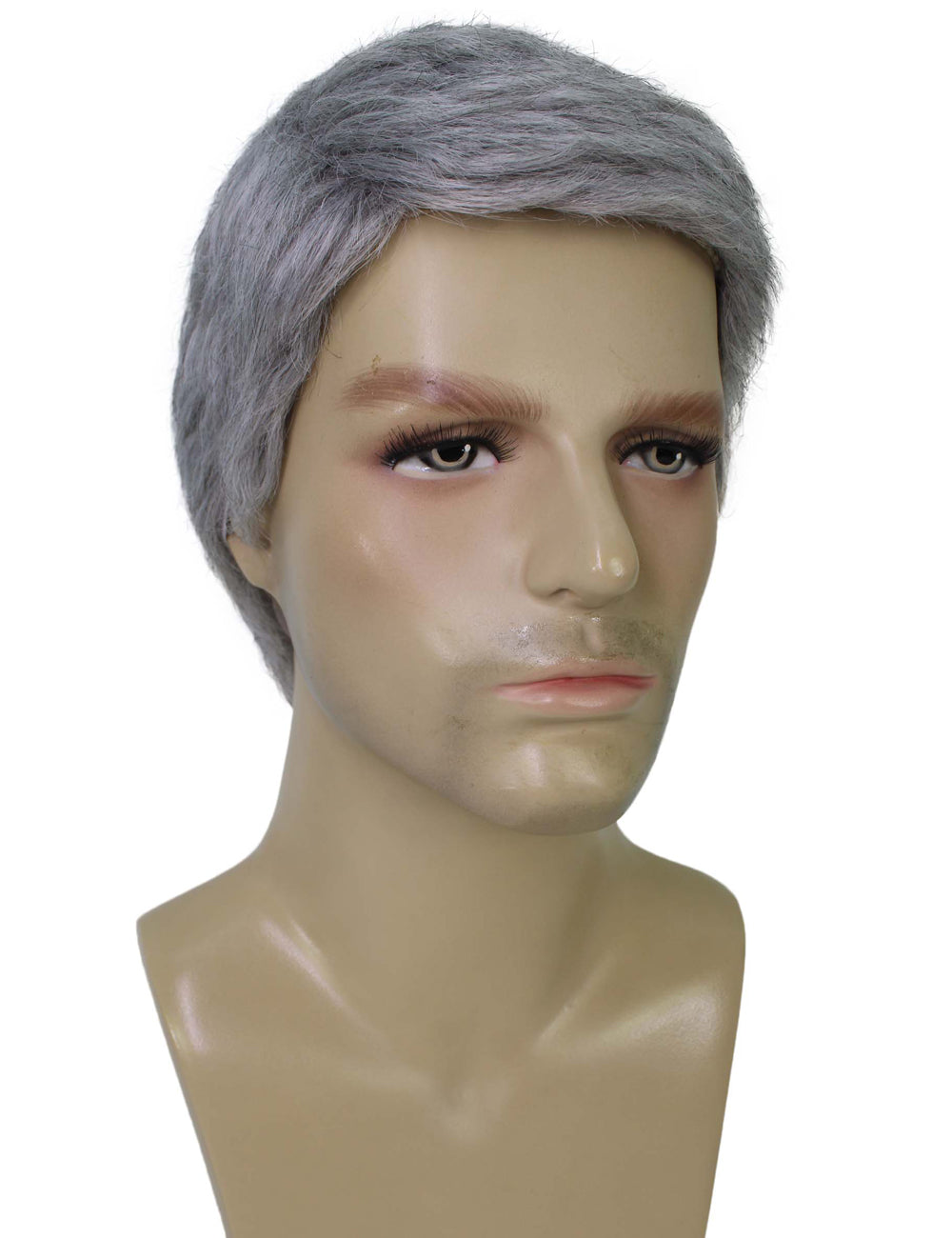 ハロウィンパーティープレミアム大人用メンズ「鬼滅の刃」のしのぶの灰色のウィッグ H-5689