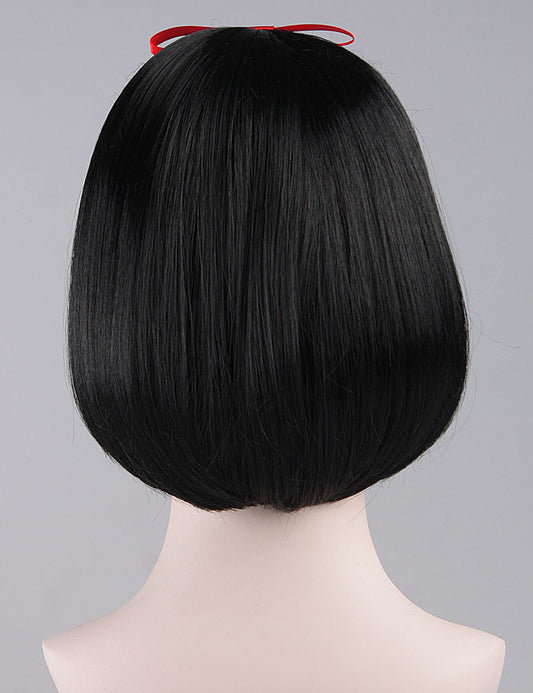 コスプレ王女雪かつら|黒い性格コスプレ・ハロウィンかつら|割増空気を通すCaplessなキャップH-392