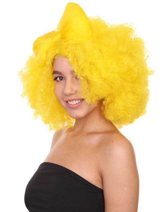 レモンウィッグ スーパーサイズジャンボコスプレハロウィンウィッグ プレミアム通気性キャップレスキャップ H-282