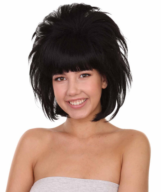 プレミアムハロウィンパーティー H-5372 女性用 ウルトラミニバンカレンマムウィッグ ブラック