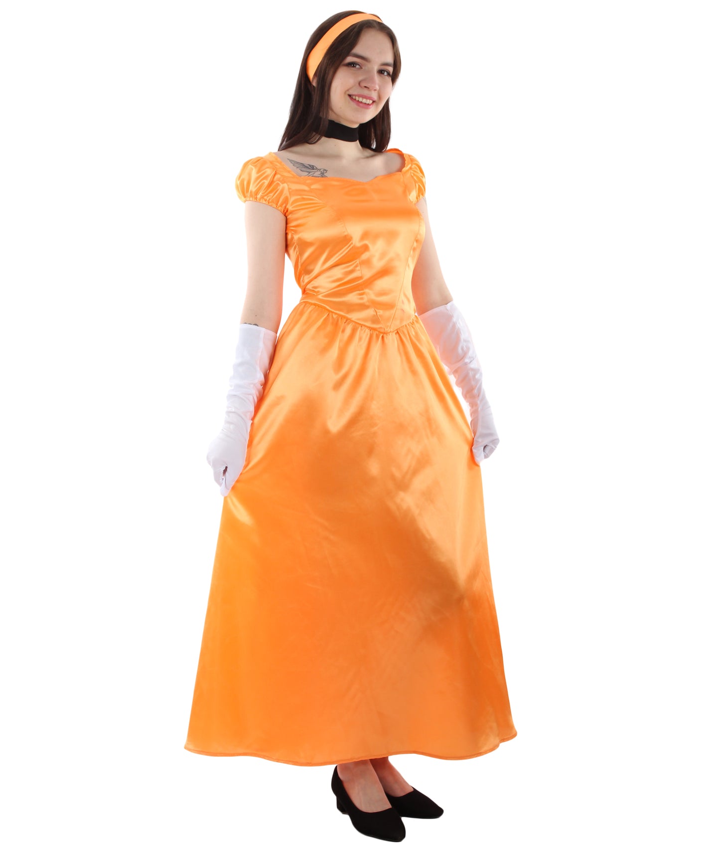 女性用 JCO-325_10 貴族 社交界のオレンジ ドレス 20年代 コスプレ コスチューム