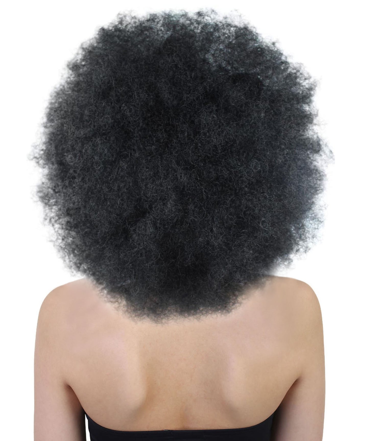 Wigs2you ハロウィン パーティー プレミアム レディース H-1248 着けやすい 快適なフィット感 ブラック アフロ スモール ボウウィッグ