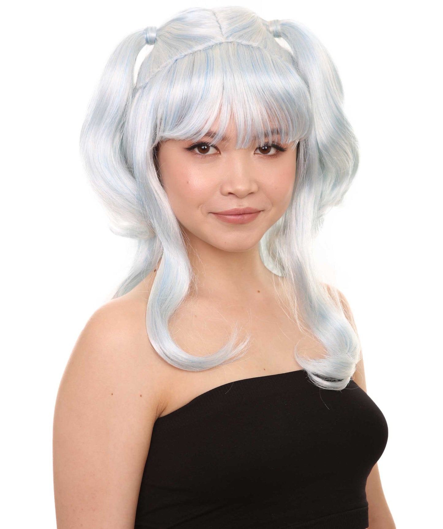 Wigs2you ハロウィンパーティープレミアム レディース H-800 バナナエンジェルウィッグ スカイブルー色