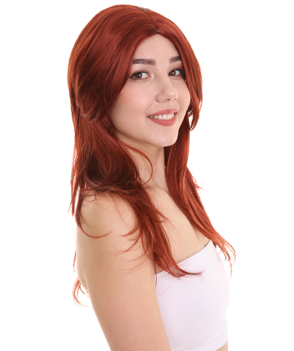 Wigs2you ハロウィンパーティー プレミアム レディース H-930 3レイヤーのパーティーガールウィッグ ダークオーバーンカラー
