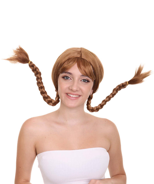 ハロウィンパーティープレミアム H-2660 ロング編みウィッグ ソフト合成繊維 脱毛を超えて 女性のためのウィッグの力強い物語