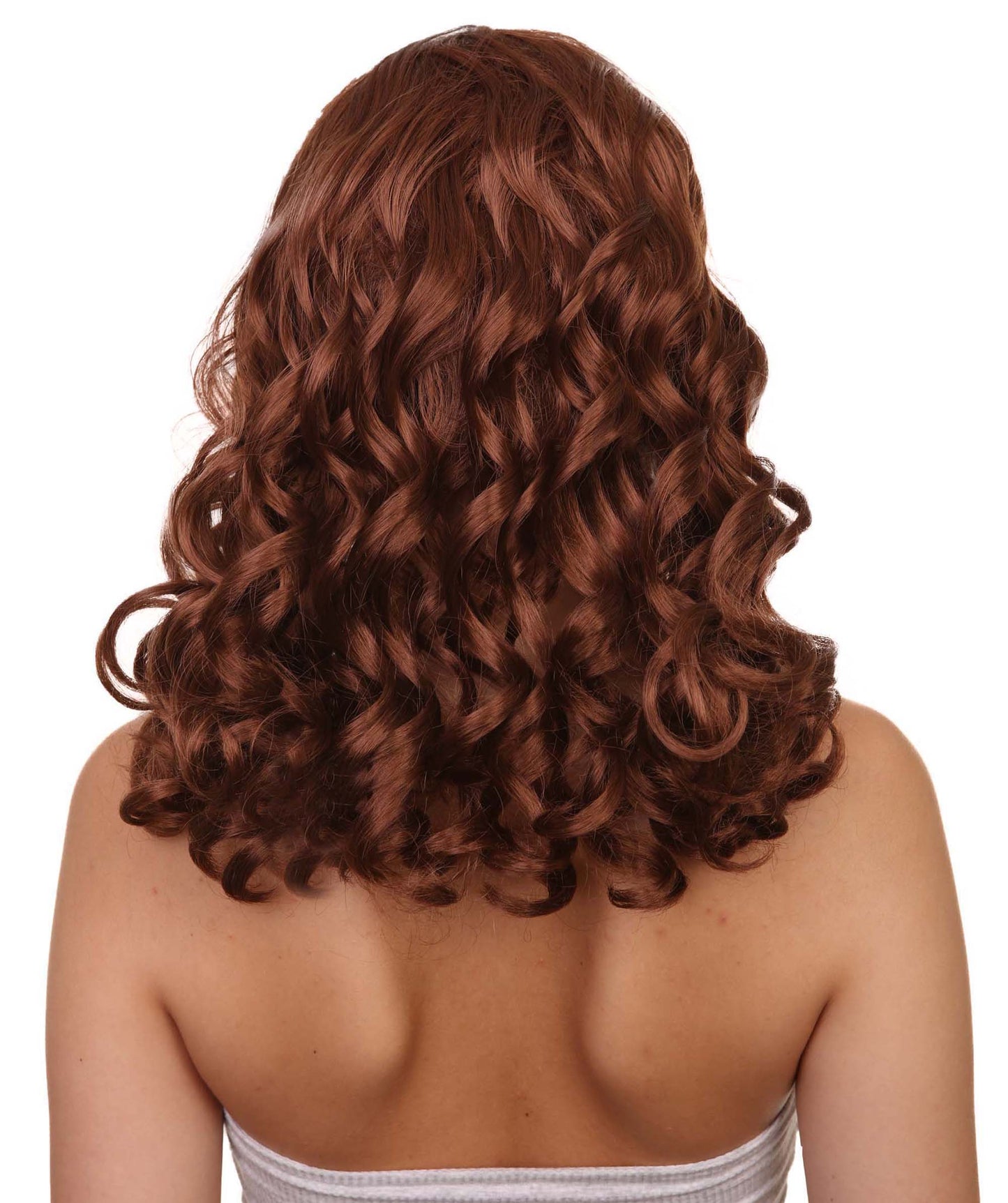Wigs2you ハロウィンパーティー プレミアム レディース H-1108 とても着け心地の良いアリスウィッグ 鏡の国のアリス オーバーンブラウン色