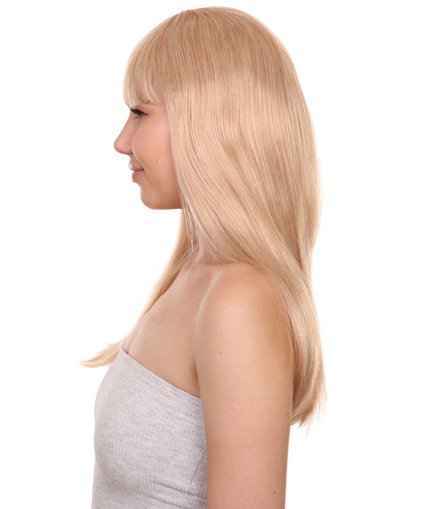 Wigs2you ハロウィン パーティー プレミアム レディース H-1061 とても快適なグラマー グリーン ウィッグ ゴールデン ブロンド カラー