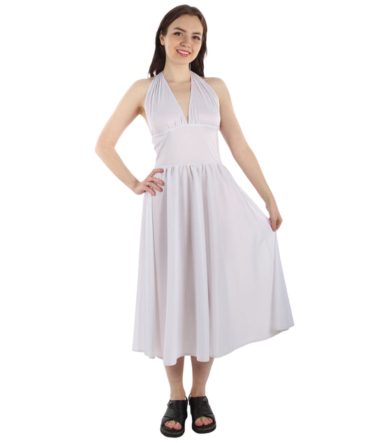 女性 JCP-118 のマリリンドレスコスチューム ホワイト コスプレコスチューム