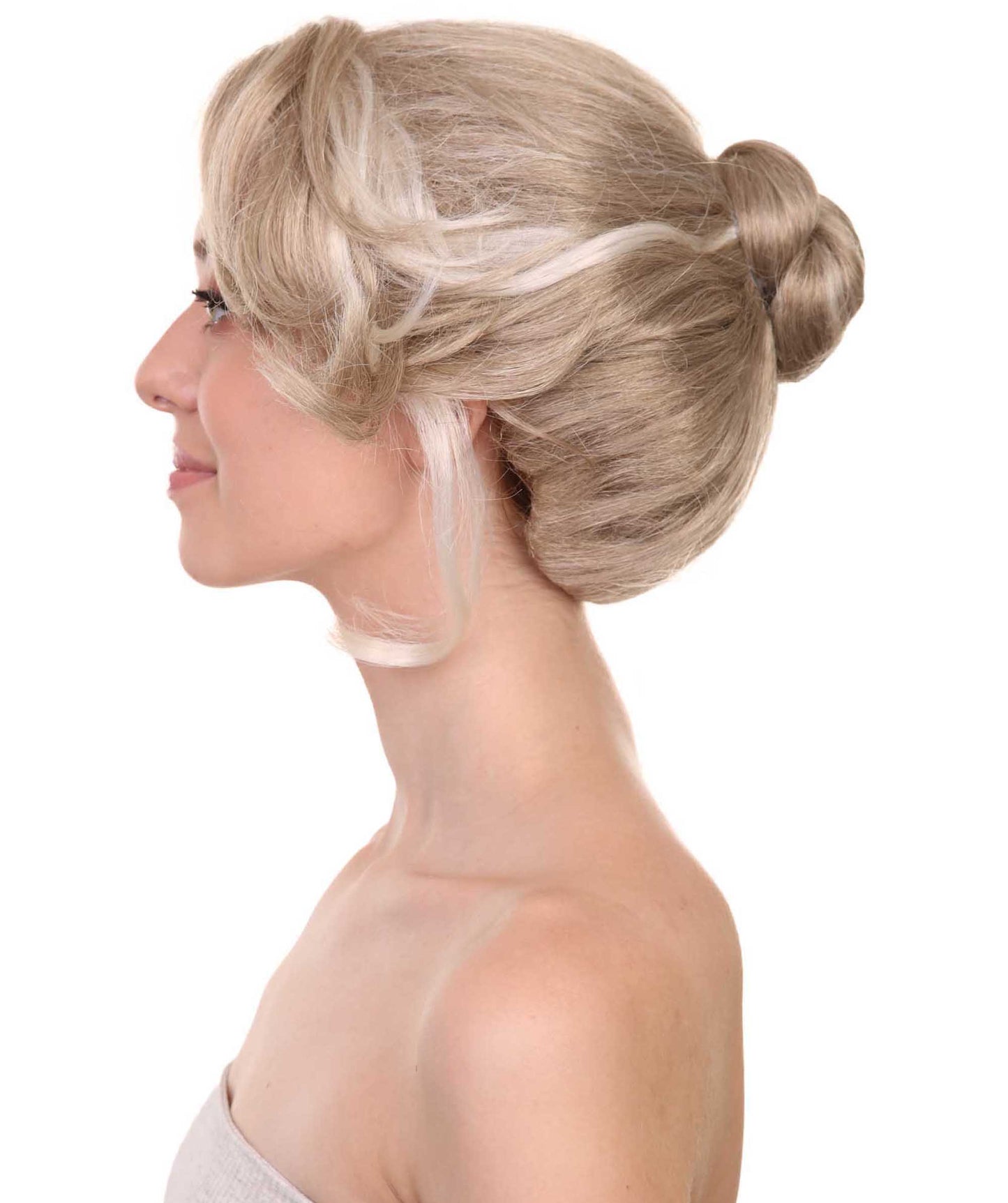 プレミアムハロウィンパーティー 女性 H-5405 ショートアップドバン アマゾンの森の野生動物医ウィッグ ブロンド