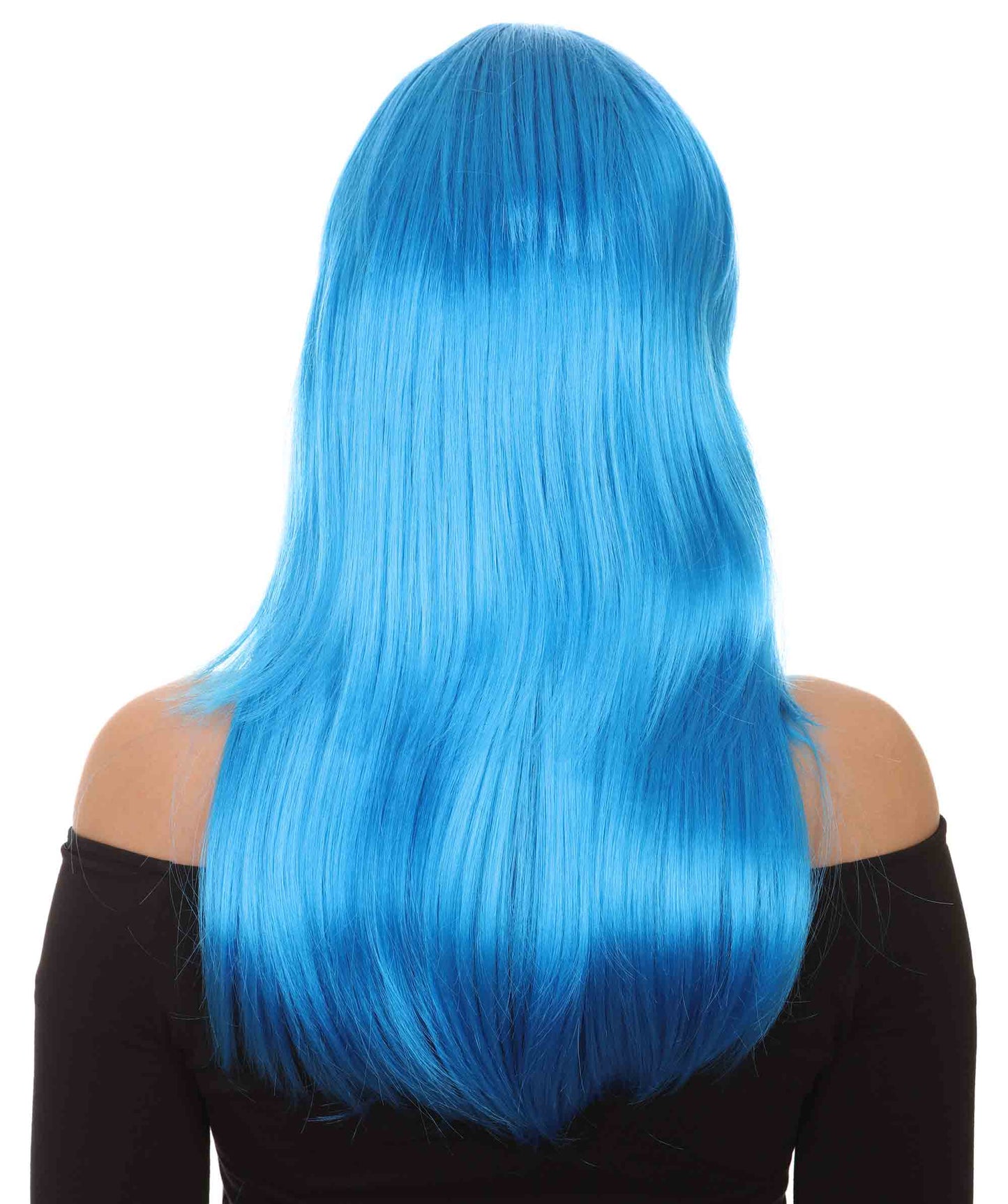 Wigs2you ハロウィン パーティー プレミアム レディース H-1069 とても快適なグラマー グリーン ウィッグ ネオン ブルー色
