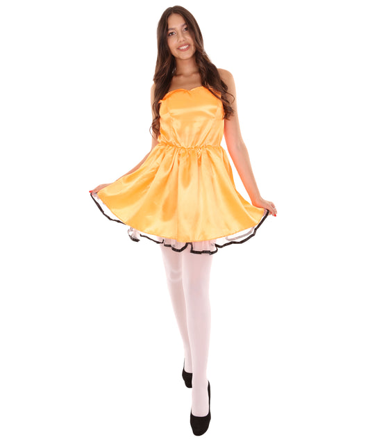 女性用 JCO-342_9 50s プロムドレス コスプレ オレンジ コスチューム