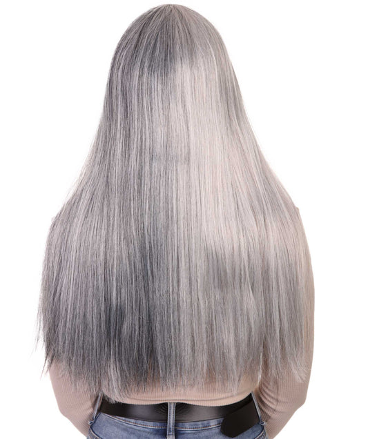 ハロウィンパーティープレミアムレディース H-4101 二色ロング グレー & ミックスグレー ストレートウィッグ コレクション