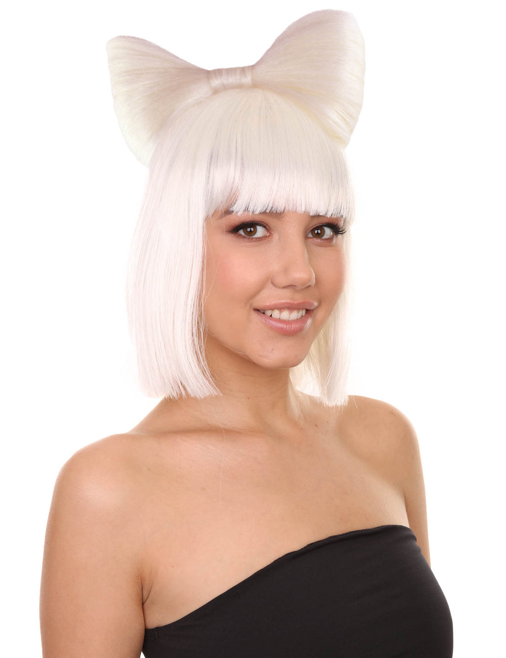 Wigs2you ハロウィンパーティープレミアムレディース H-1672 着け心地が良い とても快適 ホワイト バタフライウィッグ