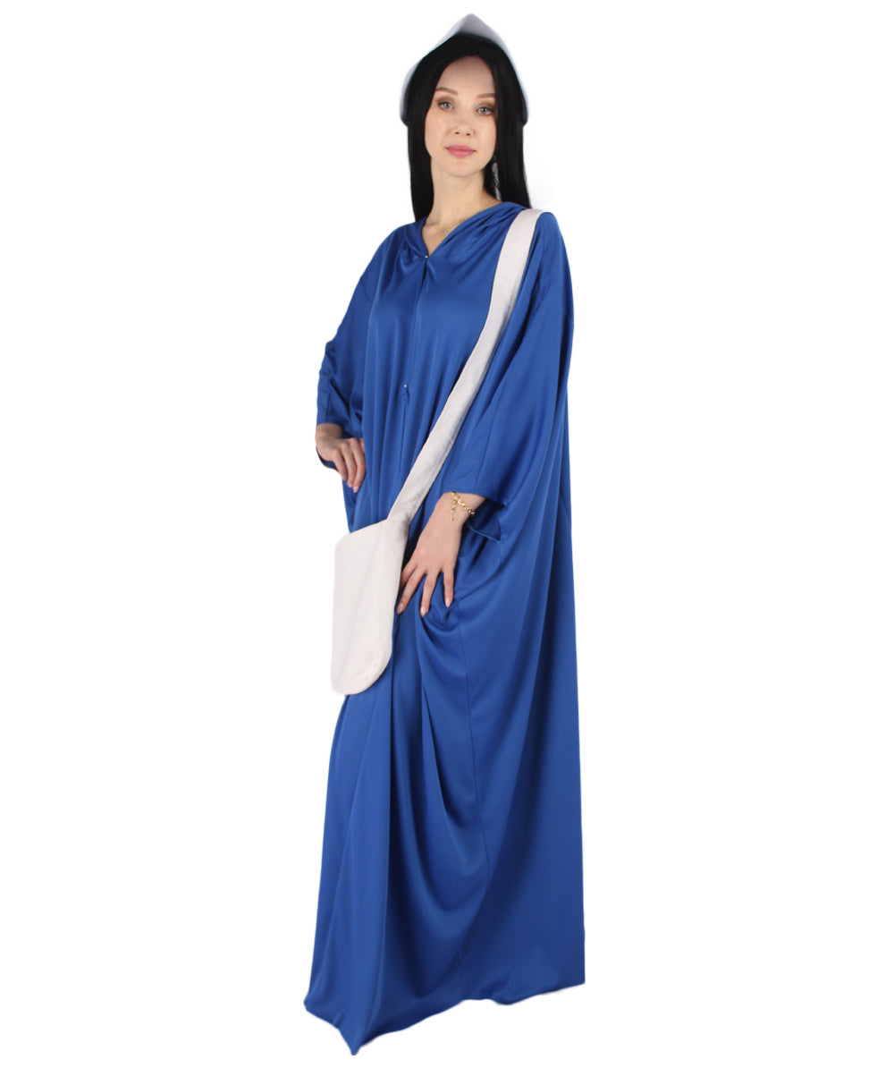 女性用 JCP-068_3 スカイブルー ローブ ハンドメイド コスプレ衣装とバッグ ボンネット付き