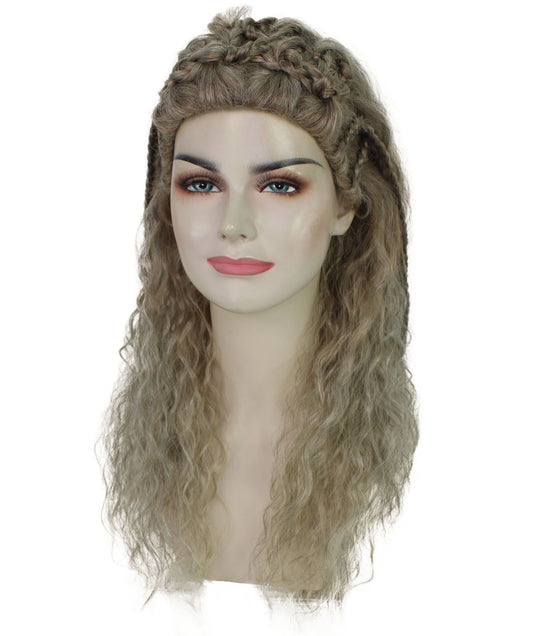 女性 Lagertha Wavy Multiple ウィッグ H-6786 ヴァイキングにインスパイア (2013–2020) コスプレ ハロウィーンや仮装パーティーに最適