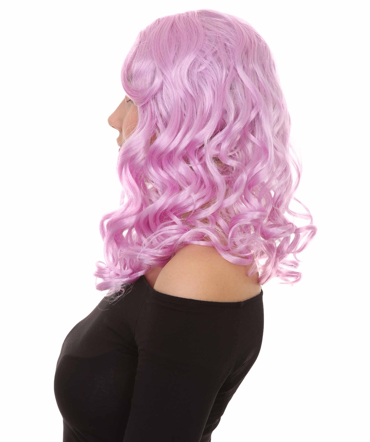 Wigs2you ハロウィンパーティー プレミアム レディース H-1092 アリスウィッグ 鏡の国のアリス パープル色