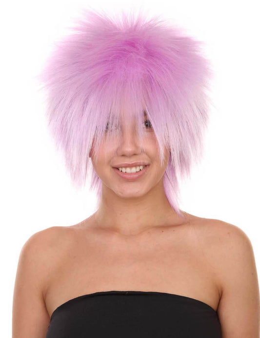 Wigs2you ハロウィンパーティープレミアムレディース H-1692 着け心地が良い とても快適 ファンキーパンク ライトパープルウィッグ