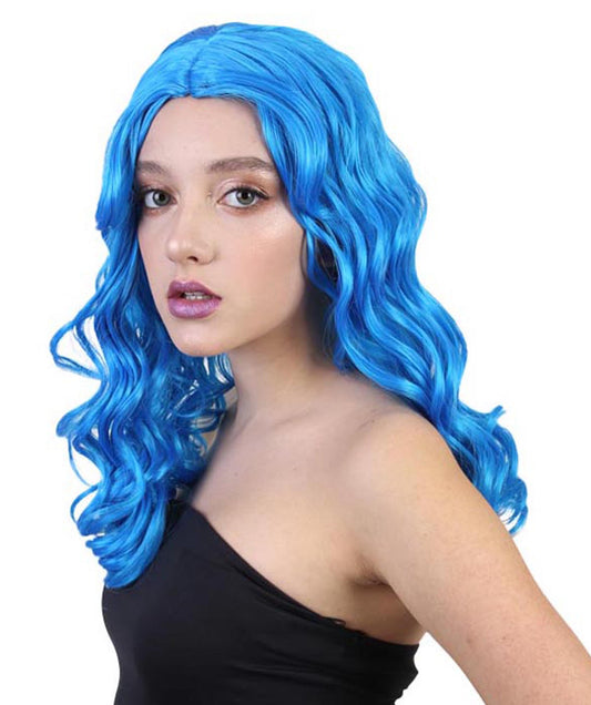 Wigs2you ハロウィンパーティープレミアム レディース H-1087 アリスウィッグ 鏡の国のアリス ロイヤルブルー色