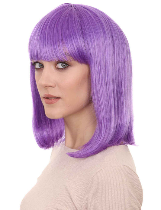 Wigs2you ハロウィンパーティー プレミアム レディース H-660 パープルボブウィッグ