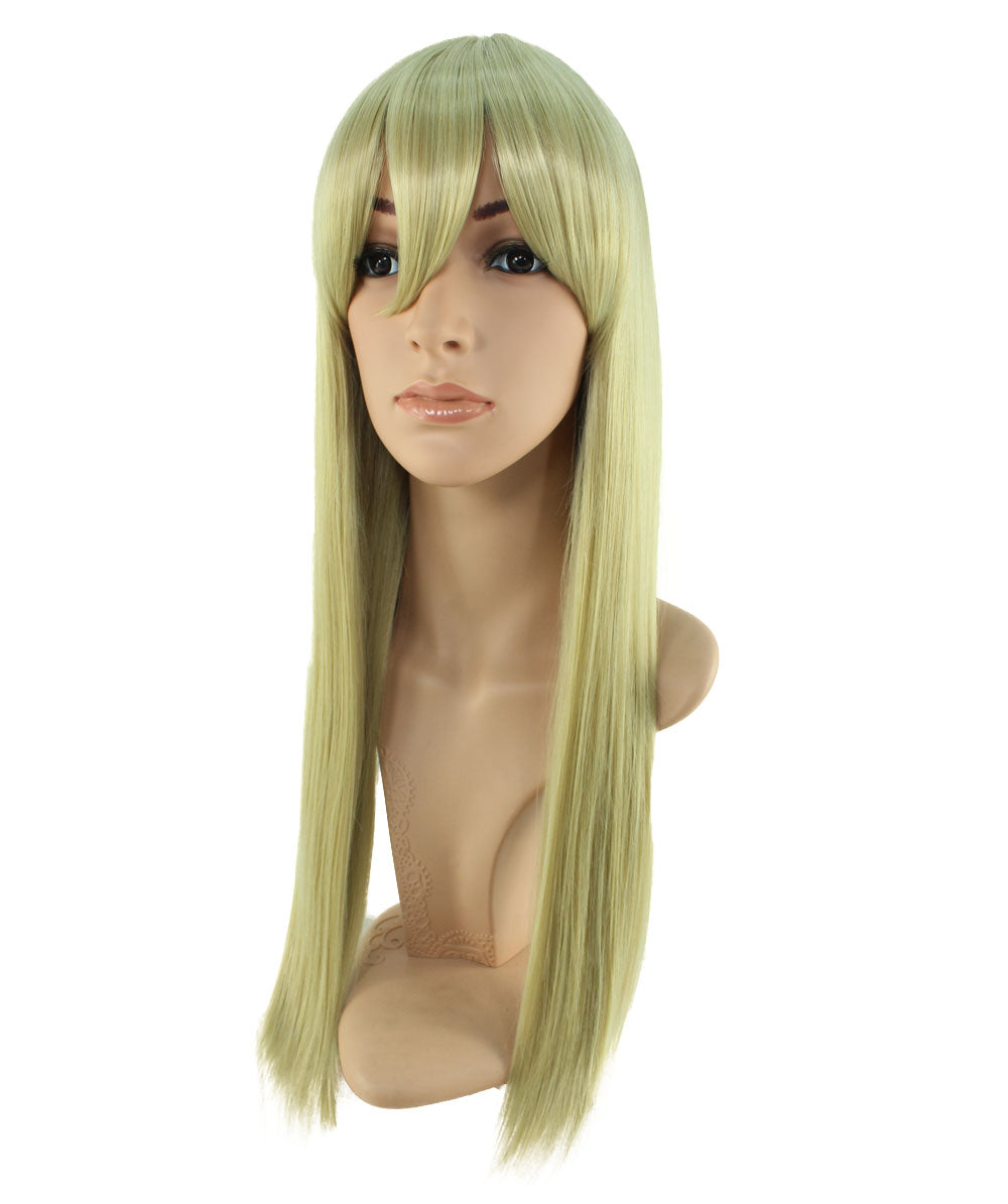 レディースファッション C-016 ロングストレート C-シアン コスプレ ヒートスタイルウィッグ