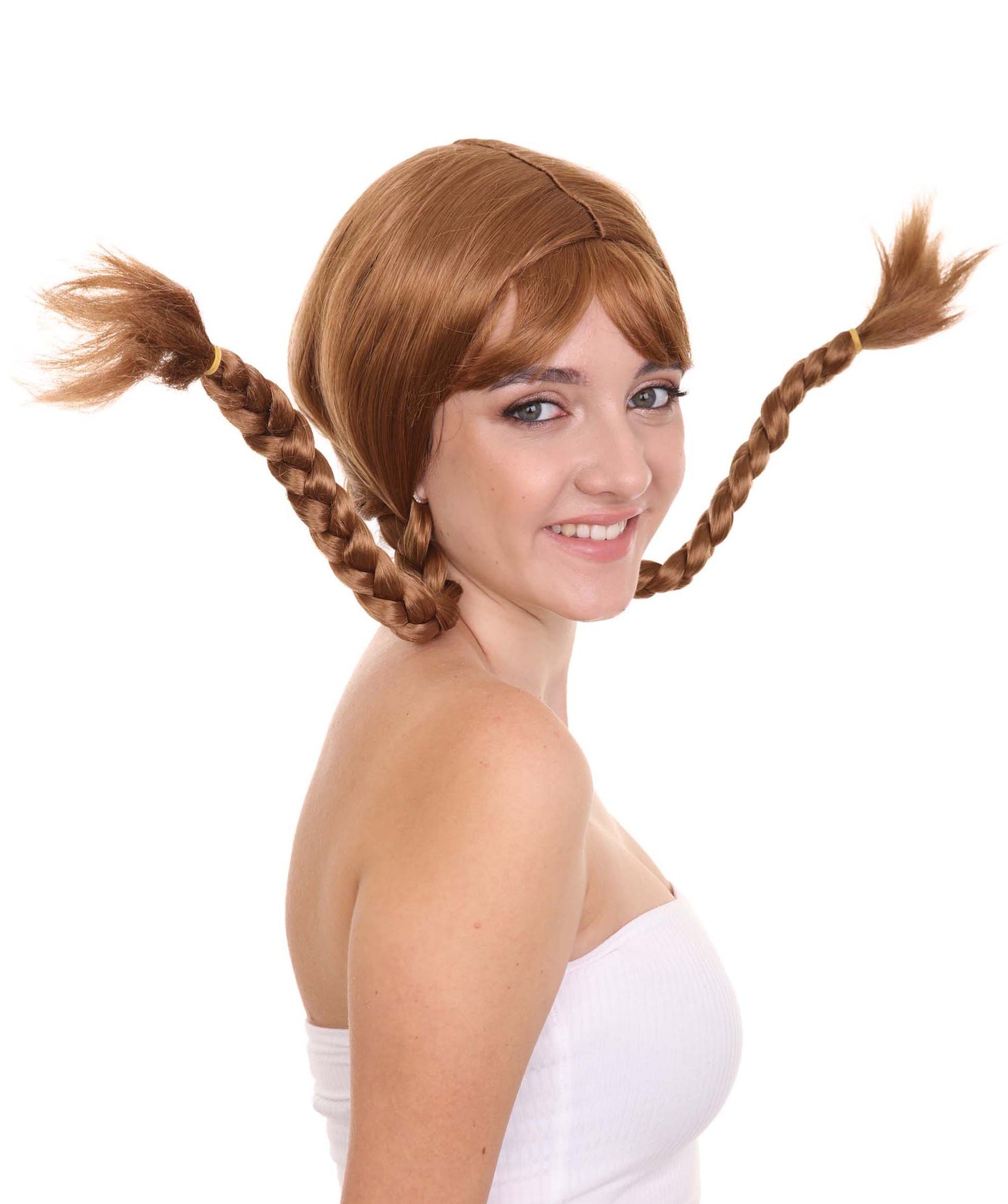 ハロウィンパーティープレミアム H-2660 ロング編みウィッグ ソフト合成繊維 脱毛を超えて 女性のためのウィッグの力強い物語