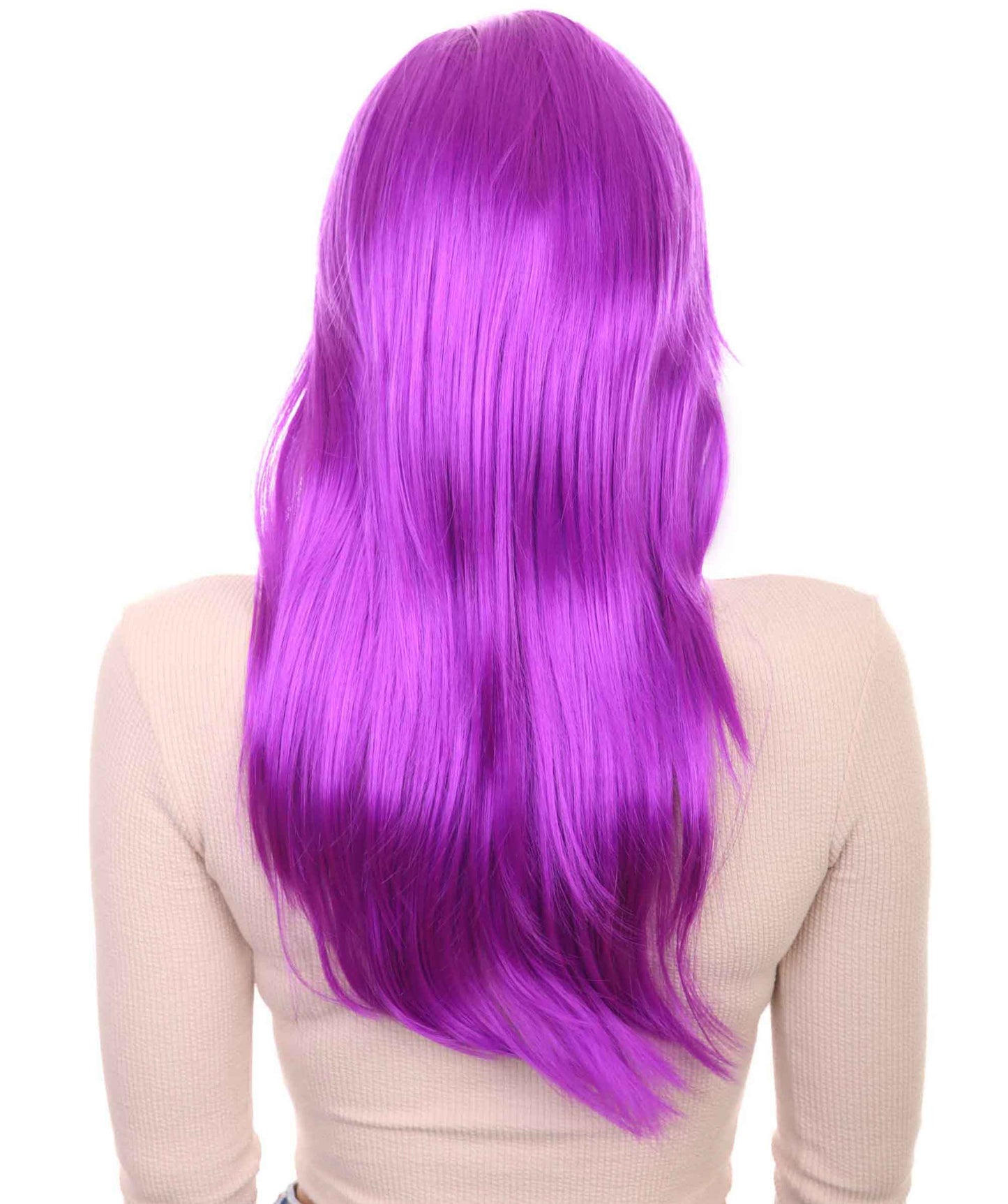 Wigs2you ハロウィンパーティープレミアム H-962 3レイヤーのパーティーガールウィッグ ネオンパープル色