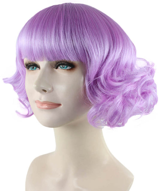 ハロウィンパーティープレミアムレディース H-1354 カーニバルライラック ウェービーウィッグ レディ ファンシーキャラクターファッションウィッグ