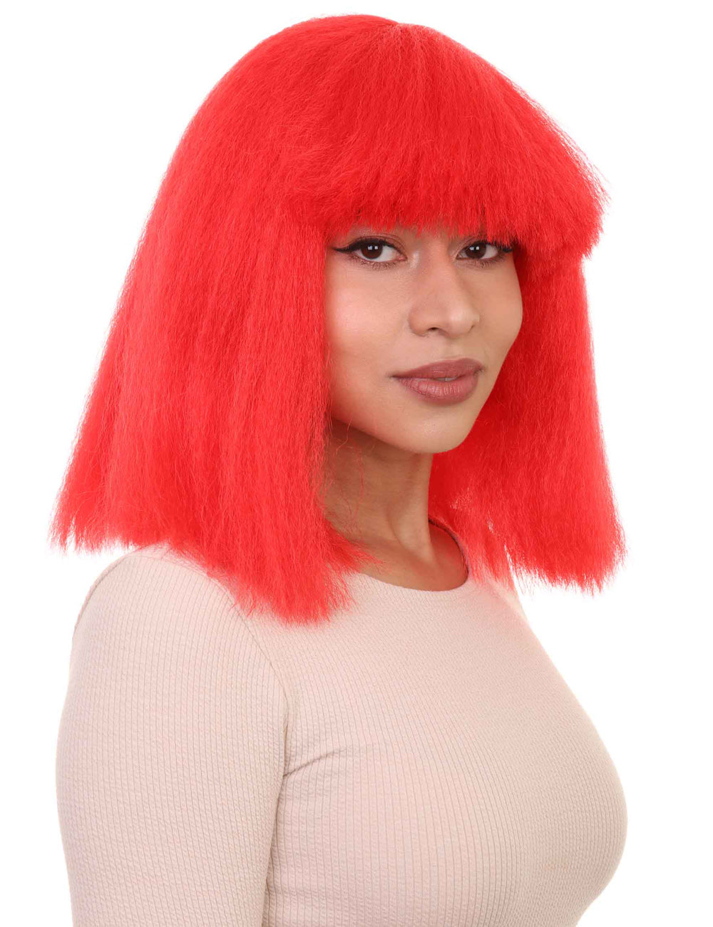 Wigs2you ハロウィンパーティープレミアムレディース H-1490 美しいルックを手に入れよう!ポップスターレッドウィッグ