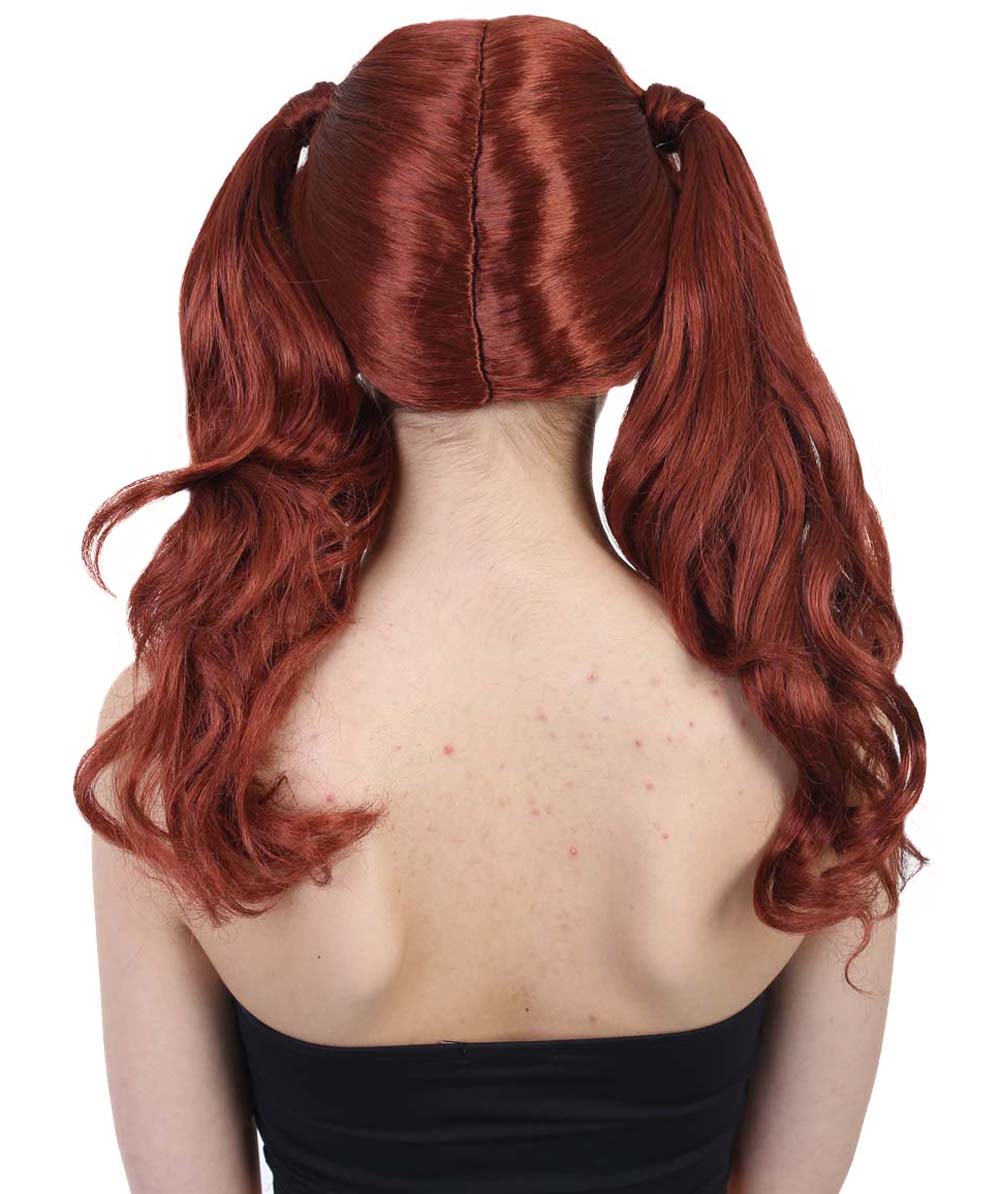 Wigs2you ハロウィンパーティー プレミアム レディース H-733 ドリー ピグテール ウィッグ ダークオーバーン色