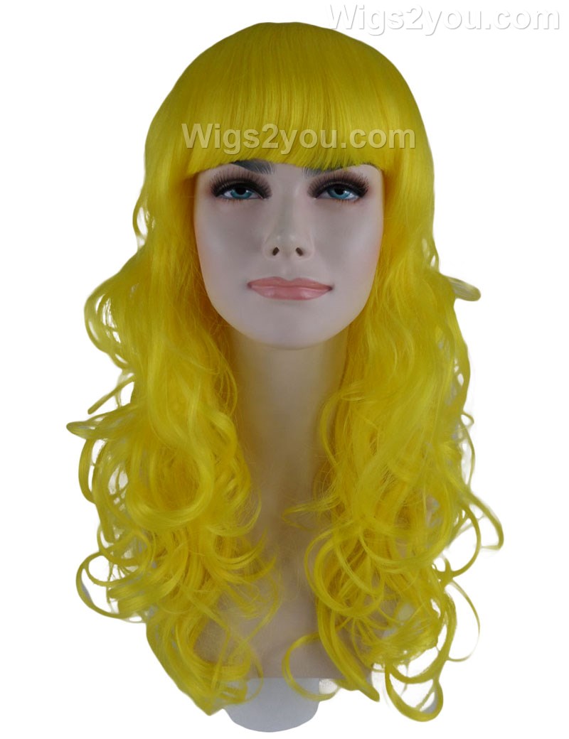 Wigs2you ハロウィン パーティー プレミアム H-815 バットマン 女性ジョーカー ウィッグ イエロー色