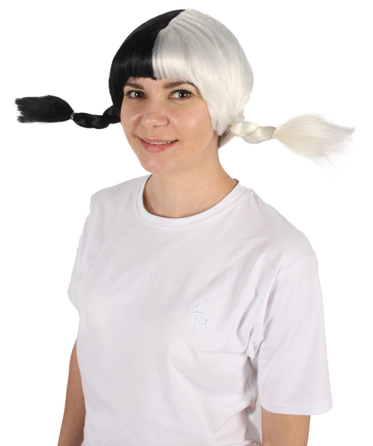 有名な編み込みレディースウィッグ H-6320 セクシーコスプレパーティーハロウィンウィッグ プレミアム通気性キャップレスキャップ