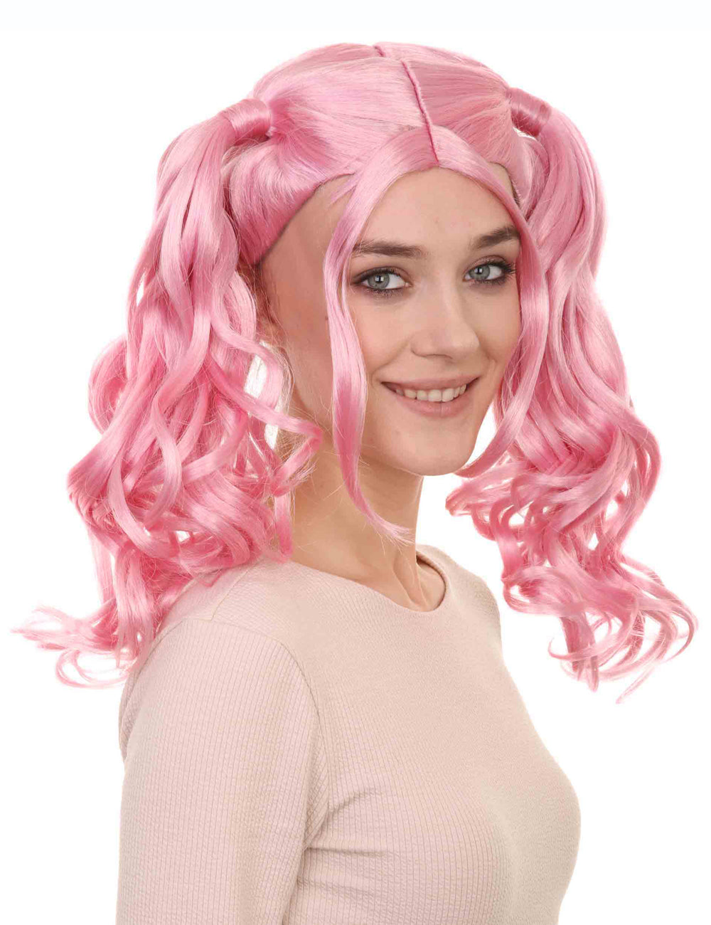 Wigs2you ハロウィンパーティー プレミアム レディース H-753 ドリー ピグテール ウィッグ LT ピンク色